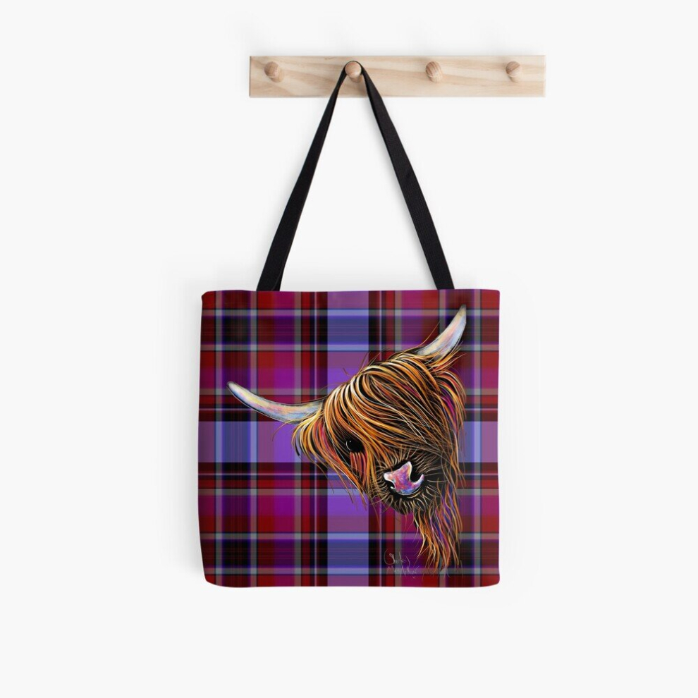 Tote Bags SCoTTiSH HiGHLaND CoW ' TaRTaN NooDLeS P ' Grocery for School Library Gym