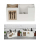 Kitchen Cutlery Holder with Dividers Rack Shelf for Kitchen Table Tableware Holds Fork 4