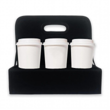 Holds 6 Soda Coffee Cups or Cans Reusable Coffee Cup Holder Tote Bag Cup Caddy for Drinks Solid Base Drink Holder for Sports Car