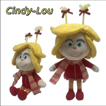 Grinch Cindy-Lou Plush Toy - Adorable 11.81in Christmas Decor Gift Pillow