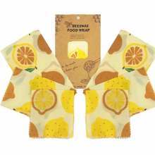 Reusable Beeswax Wrap Food Wraps Kit For Packing 3Pcs Sustainable Zero Waste Food Storing Packing Bag Suitable For Sandwich
