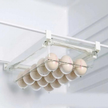 Plastic Clear Fridge Organizer Slide Under Shelf Drawer Box Rack Holder Refrigerator Drawer Kitchen Fruit Food Storage Box