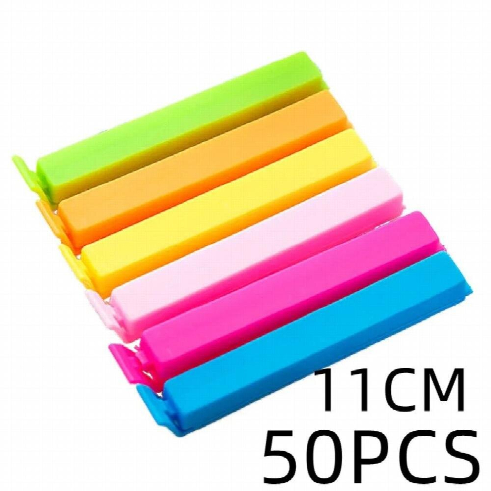 50PCS Plastic Bag Sealing Clips Food Packaging Storage Clip Reusable Fresh-keeping Bag Sealer Portable Snack Storage Sealers