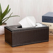 Nordic Leather Tissue Box Creative Car Paper Holder Desktop Napkins Case Drawer Tissue Dispenser for Bathroom Storage Ornaments