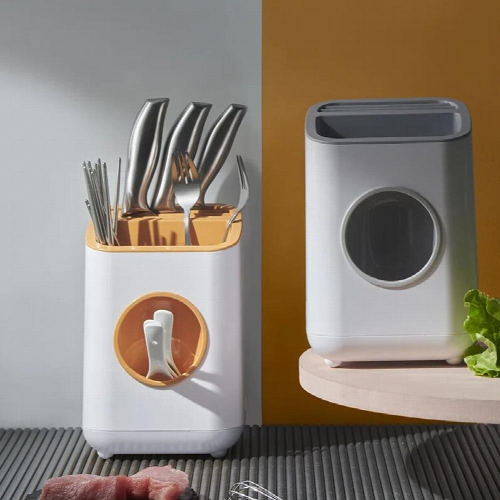 Kitchen Double Layer Drain Chopsticks Cage Household Chopsticks Spoon Drying Rack Holder Holder Tableware Storage Racks 1