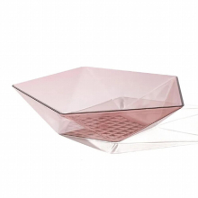 Transparent Multi-function Multi-purpose Thickened Candy Dish, Dried Fruit Dish, Striped Snack Bowl, Plastic Fruit Plate