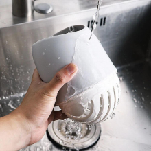 Kitchen Storage Chopsticks Tube Multifunctional Round Plastic Double-layer Hollow Drain Diatom Mud For Household Organizer