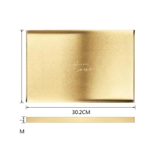 Geometry Stainless Steel Storage Tray Box Dinner Plate Nordic Porch Sundry Arrangement Cosmetic rolling tray set kitchen