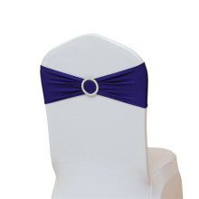 (Dark purple, 10 Pcs) Tretch Lycra Spandex Chair Bands With Buckle Slider For Wedding Decorations Chair Sashes Bow
