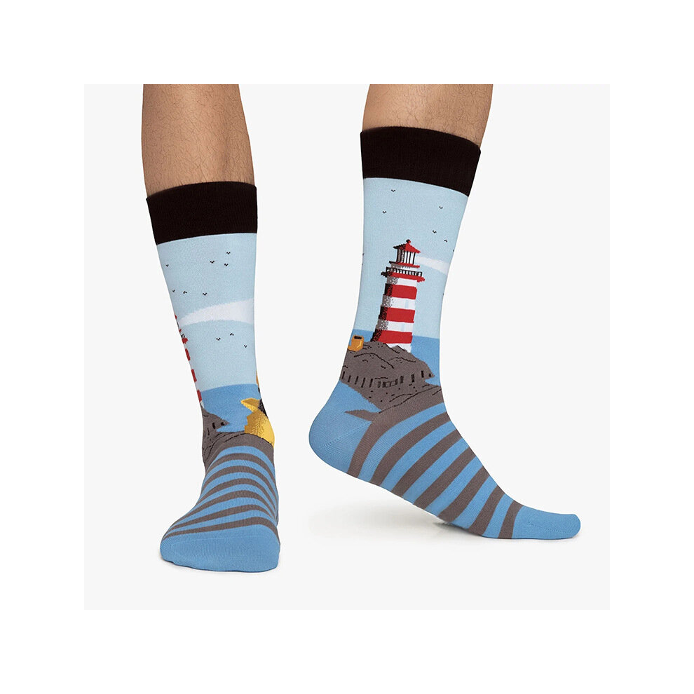 (2) Cartoon dog ins animal tide socks jacquard cotton socks couple mid-calf fashion, men's socks, women's socks-image-OPC-PCS9DX6-NEW