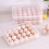 3Pcs Covered Egg Holders Stackable Plastic Storage Tray Food Fresh-keeping Anti-Collision Dispenser Kitchen Refrigerator 4