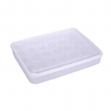 3Pcs Covered Egg Holders Stackable Plastic Storage Tray Food Fresh-keeping Anti-Collision Dispenser Kitchen Refrigerator