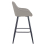 Velluto Velvet Grey Kitchen Bar Stool 2