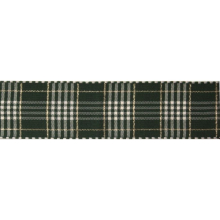 Berisfords Rustic Plaid Ribbon Cedar - 4cm - per metre