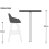 Velluto Velvet Grey Kitchen Bar Stool 3