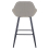 Velluto Velvet Grey Kitchen Bar Stool 5