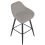 Velluto Velvet Grey Kitchen Bar Stool 7