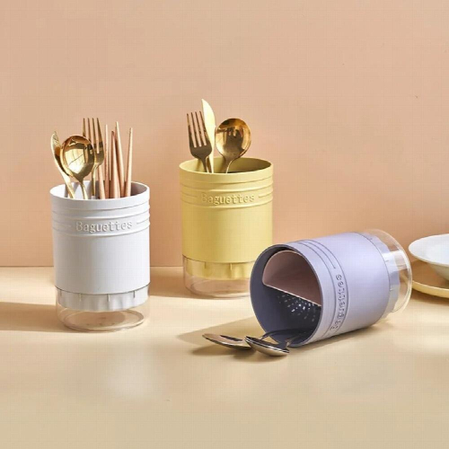 2 Styles Kitchen Drain Chopsticks Cage Multi-function Desktop Partition Rack Hollow Cutlery Drainer Spoon Fork Shelf Holder 2