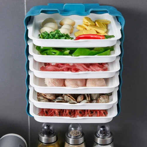 1 Set Storage Tray Table-mounted Harmless Kitchen Accessory Kitchen Storage Accessory Kitchen Storage & Organization 2