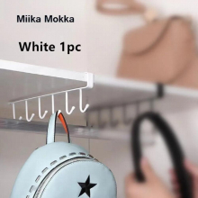 6 Hooks Cup Holder Hang Multifunctional Kitchen Cabinet Shelf Metal Storage Rack Organiser Rack Kitchen Hook Tools