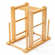 Household Wooden Holder Seat Storage Kitchen Cutting Board Rack Multi-functional Storage Rack