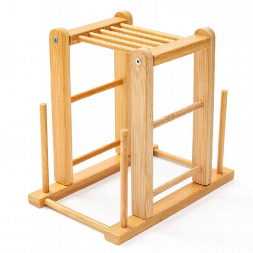 Household Wooden Holder Seat Storage Kitchen Cutting Board Rack Multi-functional Storage Rack