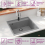 VidaXL vidaXL Kitchen Sink with Overflow Hole Grey Granite Single Bowl Waste Kit 3