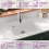 VidaXL vidaXL Granite Kitchen Sink Single Basin White Basket Strainer Wash Bowl Basin 2