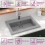 VidaXL vidaXL Granite Basin Grey Above Counter Bathroom Cloakroom Wash Sink Bowl 2