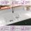 VidaXL vidaXL Granite Kitchen Sink Double Basins White Basket Strainer Basin Bowl 2