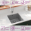 VidaXL Granite Kitchen Sink Single Basin Grey 2