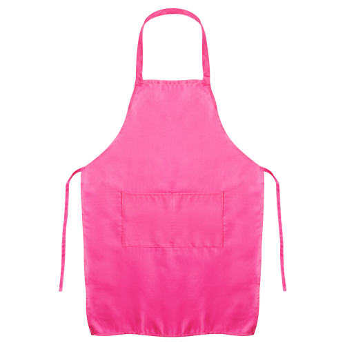 (Hot Pink) Unisex Apron for Adults & Kids - BBQ, Cooking, Art