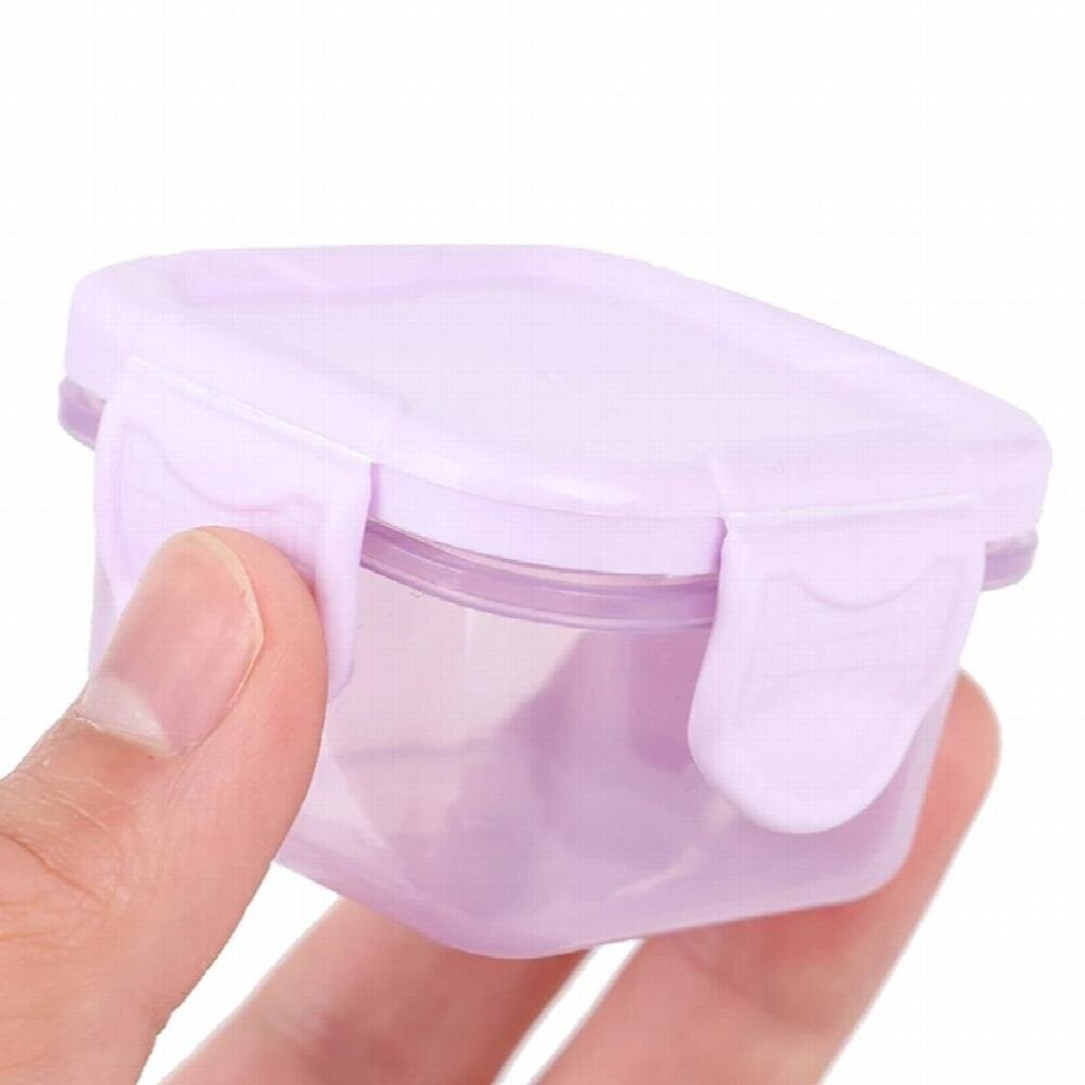 5Pcs/Set Mini Food-grade Thickened Sealed Fresh Box 60ml Portable Baby Food Storage Freezer Containers Jam Dispenser Box