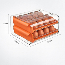 With Lid Can Stack Eggs For Sorting Refrigerator Fresh-keeping Egg Box Drawer Large Capacity Type Household Kitchen Storage Box
