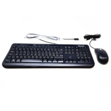 Microsoft Wired Keyboard 600 USB And Mouse French AZERTY Black 3J2-00012