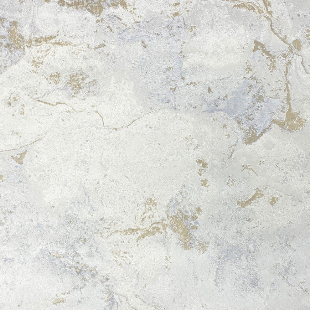 (White/Gold) Luxe Collection Marble Heavyweight Vinyl Wallpaper