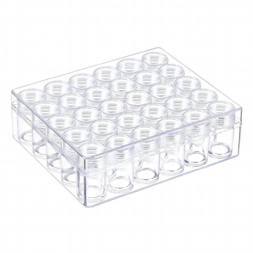 1 Set 30 Pieces Seed Storage Smooth Surface Bottles with Lid Containers