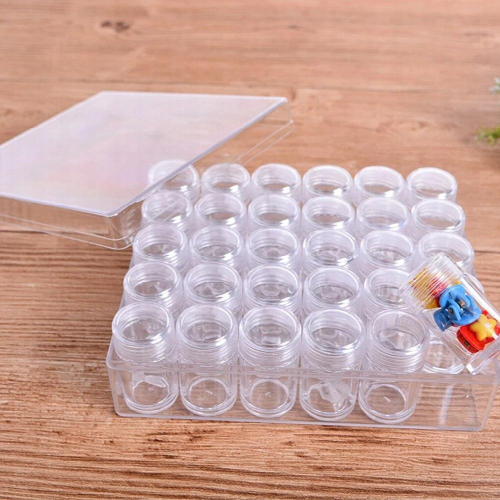 1 Set 30 Pieces Seed Storage Smooth Surface Bottles with Lid Containers 1