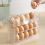 Flip-Type Eggs Storage Rack Eggs Storage Box Stand Egg Holder For Refrigerator Organizer Box Egg Container Fresh Tray Kitchen 4