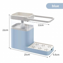 Kitchen Brush Cleaning Semen Box Automatic Liquid Dispenser Push-type Automatic Liquid Outlet Box Sink with Towel Bar Soap Box