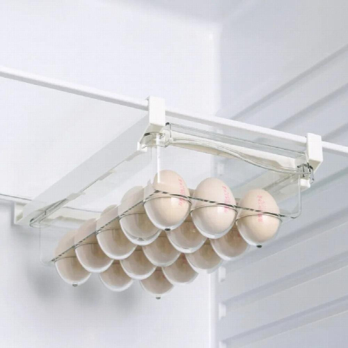 Kitchen Refrigerator Storage Box Plastic Clear Fruit Food Fresh-Keeping Organizer Under Shelf Drawer Box Kitchen Accessories