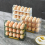 3-Layer Refrigerator Egg Holder Flip Fridge Door Egg Storage Rack Tray Container Space Saver Egg Organizer Box Shelf for Kitchen 5