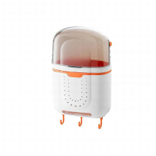 PP Chopsticks Draining Box Moistureproof Spill-proof Wall-mounted Detachable Self-adhesive Storage Container Organizer