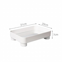 Nordic Acrylic Rectangle Storage Tray Desktop Jewelry Sundries Display Plate Kitchen Serving Pallet