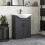 Alpine Black Freestanding Vanity Unit with Basin - 650mm 2