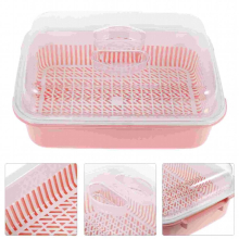 Rack Bottle Drying Dish Kitchen Box Cutlery Holder Utensil Baby Storagebasket Drainer Feeding Cover Dryer Lid Organizertray
