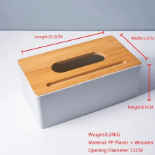 Wooden Tissue Box Environmental Protection Home Tissue Container Towel Napkin Tissue Holder Case for Office Home Decoration