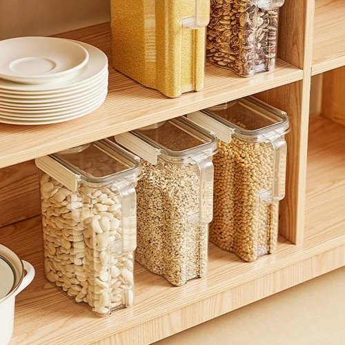 Laundry Powder Box Large Capacity With Lids Multipurpose Sealed Box For Storing Rices Organizer 1
