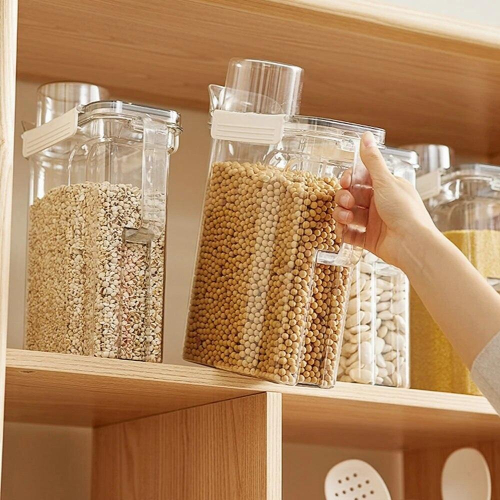 Laundry Powder Box Large Capacity With Lids Multipurpose Sealed Box For Storing Rices Organizer 2