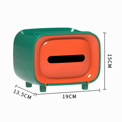 Multifunctional Tissue Box Tissue Box Stylish Tissue Box Holder Rectangular Retro Facial Tissue Box 1